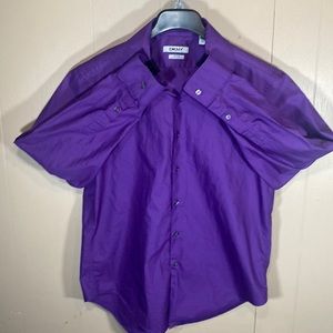 DKNY Large Purple Dress Shirt